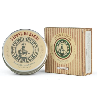 Afbeelding van BARBIERI ITALIANI Scheerzeep met Amandelolie 100ml