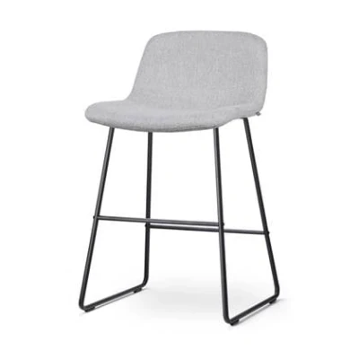 Afbeelding van Nolon Nino Mats Barkruk Lichtgrijs Zwart Onderstel 65 cm