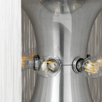 Afbeelding van Gubi tafellamp model 597, aluminium, crème, hoogte 45 cm