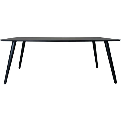 Afbeelding van Home67 Eettafel James Zwart 220 x 100 cm