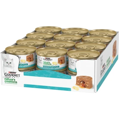 Afbeelding van 24x Gourmet Nature&#039;s Creations Blik Mousse met Saus Kabeljauw 85 gr