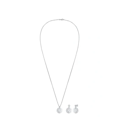 Afbeelding van Elli SET Structured Oorbellen, Dames, Maat: 45, Silber