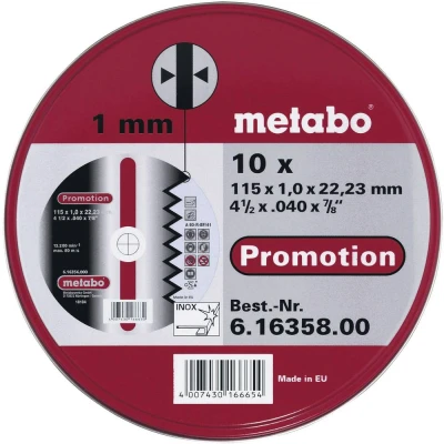 Afbeelding van Metabo 616358000 Doorslijpschijvenset RVS