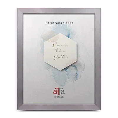 Afbeelding van aFFa frames, Hekla Rechthoekige fotolijst van MDF, onderhoudsvriendelijk, met acrylfront, A3, 29,7 x 42 cm, zilverkleurig