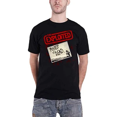 Afbeelding van The Exploited Heren Tshirt XL Punks Not Dead Zwart
