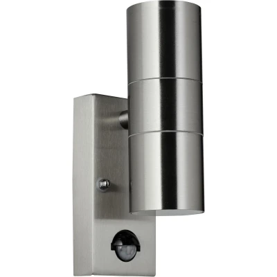 Afbeelding van Brilliant Hanni 96418/82 Buitenlamp met bewegingsmelder (wand) GU10 Zilver