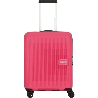 Afbeelding van American Tourister Aerostep Spinner 55 Exp pink flash Harde Koffer