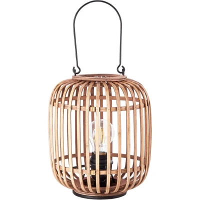 Afbeelding van Brilliant Woodrow Tafellamp E27 max 1x40W Zwart/Rotan