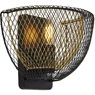 Afbeelding van Draad wandlampje Honeycomb 6842BGO