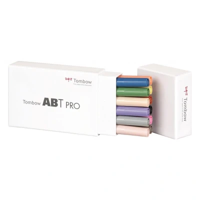 Image de Tombow jeu de marqueurs ABT à base d&#039;alcool couleurs manga (12 pièces)