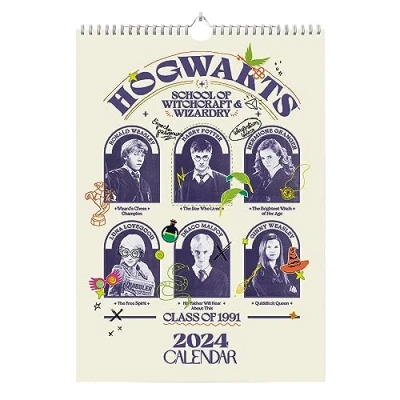 Afbeelding van Grupo Erik Wandkalender 2024, groot, Harry Potter Originele kalender met officiële licentie