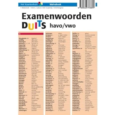 Afbeelding van Taalkaarten Walvaboek Examenwoorden Duits havo/vwo