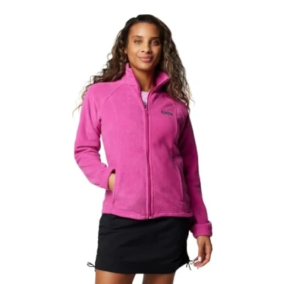 Afbeelding van Columbia Benton Springs Fleecejack voor dames, met doorlopende ritssluiting, Fuchsia