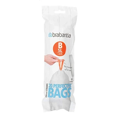 Afbeelding van Brabantia Perfectfit Afvalzakken B 5L 20 Stuks