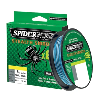 Afbeelding van Spiderwire Stealth Smooth 8 Blue Camo 0,39mm (150m) Gevlochten lijn