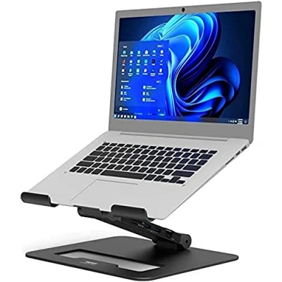 Afbeelding van Port Connect USB C 2 in 1 docking station met standaard voor notebook, 7 apparaten, 85 W, 5 GB/s UK