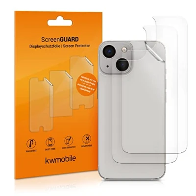 Afbeelding van kwmobile 3x beschermfolie geschikt voor Apple iPhone 13 mini Transparante bescherming achterkant smartphone