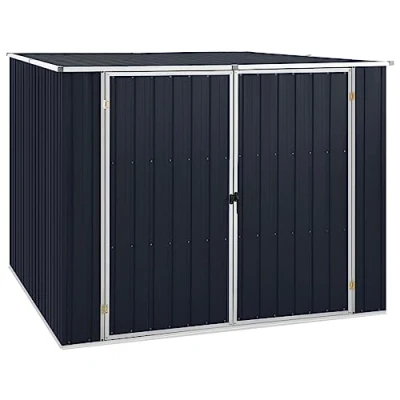 Afbeelding van vidaXL Tuinhuis, antraciet, 195 x 198 159 cm, verzinkt staal