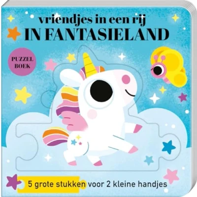 Afbeelding van Puzzelboek vriendjes In een rij fantasieland