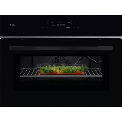 Afbeelding van AEG TK8NK621B 8000 MealAssist CombiQuick Inbouw Heteluchtoven Met Magnetron Zwart solo oven combi Inhoud: 44 Liter