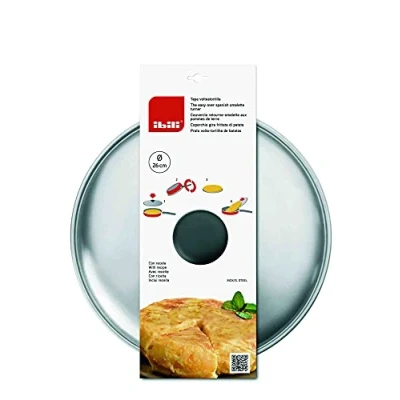 Afbeelding van IBILI 715826 Omelet deksel, gietijzer, zilver, 26 x 15 32,5 cm