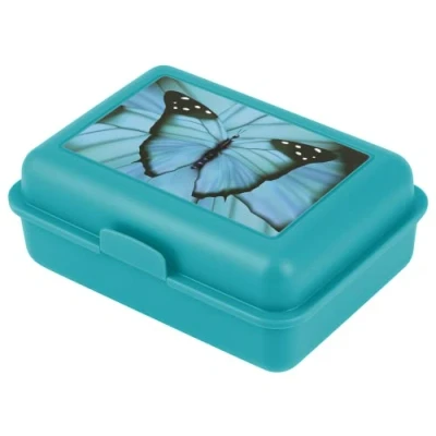 Afbeelding van Baagl broodtrommel voor kinderen, meisjes, jongens, kleuterschool, snackbox, (Butterfly)