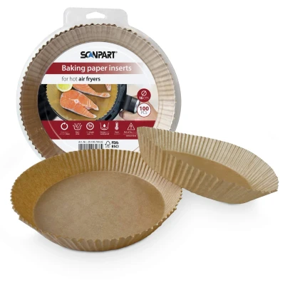 Afbeelding van ScanPart 2910070002 Heteluchtfritteuspapier 16 cm rond, 100 stuks