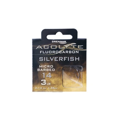 Afbeelding van Drennan Onderlijnen Fluocarbon Acolyte Silverfish Micro Barbed / 30cm