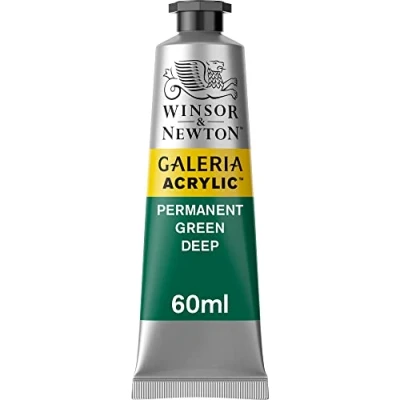 Afbeelding van Winsor &amp; Newton Galeria Acrylverf, 60 ml, donkergroen, permanent, serie 1