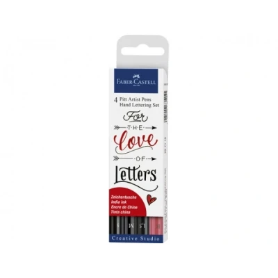 Image de Set de 4 Feutres Faber Castell Pitt Artist Pens Hand Lettering