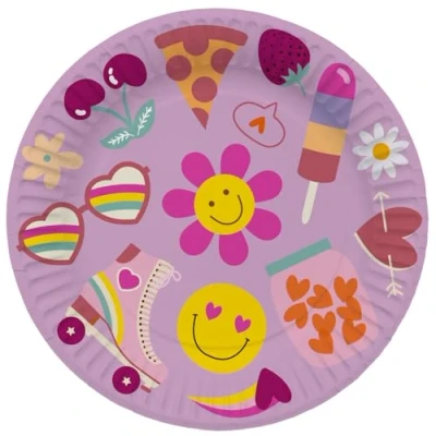 Afbeelding van Folat Borden boho girlz 23 cm (8 stuks)