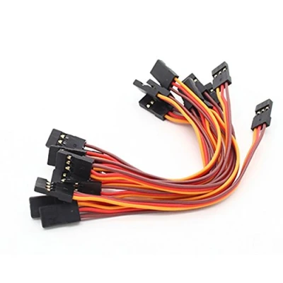 Afbeelding van vuniversum 5 stuks JR Futaba Robbe Hitec Servo verlengkabel, mannelijk naar mannelijk, 22 AWG, voor gyro ontvanger, RC modelbouw (5 x cm)