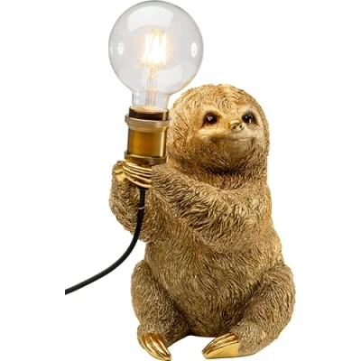 Afbeelding van Kare Design Tafellamp luiaard goud