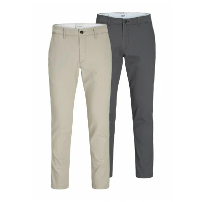 Afbeelding van Jack &amp; Jones Jjimarco Jjdave 2 PACK Chino, Heren, Maat: 30x32, Crockery