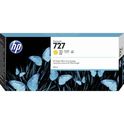 Afbeelding van HP Inktcartridge F9J78A 727 300ml geel