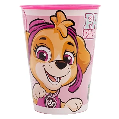 Afbeelding van HERBRUIKBARE GOBELET VOOR KINDEREN VAN BPA vrij kunststof 260 ml PAW PATROL MEISJE SKETCH ESSENCE
