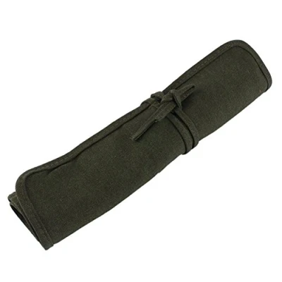 Afbeelding van 22 Gaten Penseelhouder Penseel Etui voor Kunstenaar Rol Canvas Tas Pen Aquarel Olieborstels
