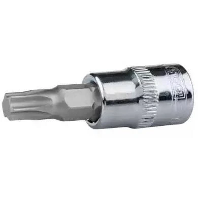 Afbeelding van KS TOOLS 918.1480 Steeksleutelelement DIN3120, ISO1174 T15 Chroom vanadium staal Torx gekarteld