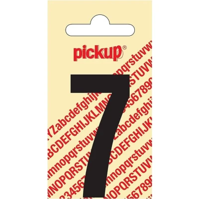 Afbeelding van Plakcijfer Nobel Sticker zwarte cijfer 7 Pickup
