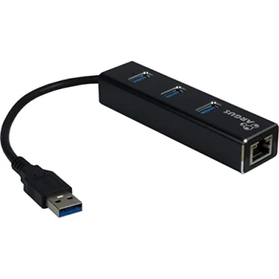 Afbeelding van Intertech IT 310 (USB A, 4 Havens), Docking station + USB hub, Zwart