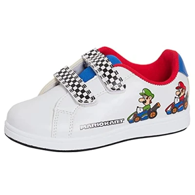 Afbeelding van Super Mario Brothers Kart Casual sneakers voor jongens, Wit.