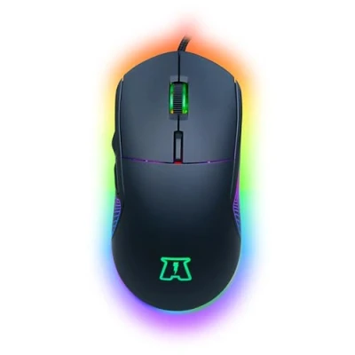 Afbeelding van AKUMA Bedrade gamingmuis Otaku M02 7200DPI, gaming muis met led achtergrondverlichting RGB Optische sensor van 1200 tot 7200 DPI 6 toetsen Comfortabel en licht Compatibel PC/PS4/PS5