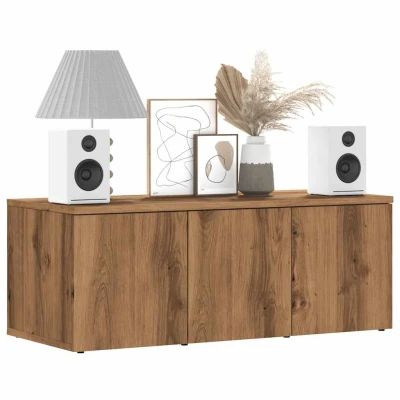 Afbeelding van vidaXL Tv meubel 80x34x30 cm bewerkt hout artisanaal eikenkleur