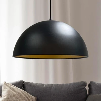 Afbeelding van bamyum Diameter 40 cm Hanglamp Kroonluchter E27 Industrieel Metalen Vintage Hanger Lampen van Metaal Industriële Plafondlamp Zwart