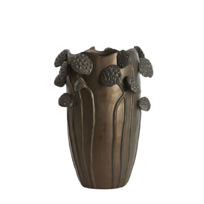 Afbeelding van Light &amp; Living Vaas LAVCI 35.5x35x51cm Bruin