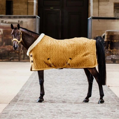Image de Kentucky Couverture de Concours velours 160g Moutarde 130/183