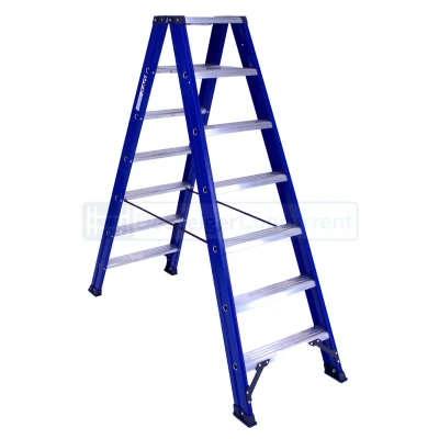 Afbeelding van DAS Hercules Blue trapladder dubbel 2x7 treden