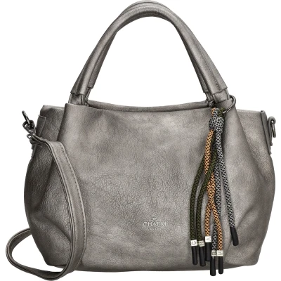 Afbeelding van Charm London Tottenham Handtas pewter Damestas