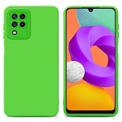 Afbeelding van Cadorabo Hoesje geschikt voor Samsung Galaxy M22 / M32 4G in Fluid GROEN Beschermhoes gemaakt van flexibel TPU silicone Cover Case