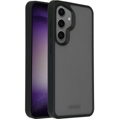 Afbeelding van Accezz Hoesje Geschikt voor Samsung Galaxy S24 Rugged Frosted Backcover Zwart